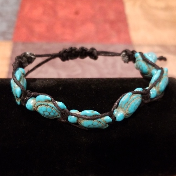 !!!!!sold!!!!!. Turquoise turtle  bracelet - Picture 2 of 2
